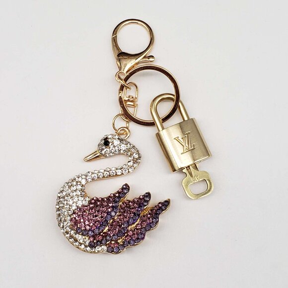 Authentic Louis Vuitton Lock & Key with unbranded Bagcharm, Keycharm, Keychain - Picture 1 of 7